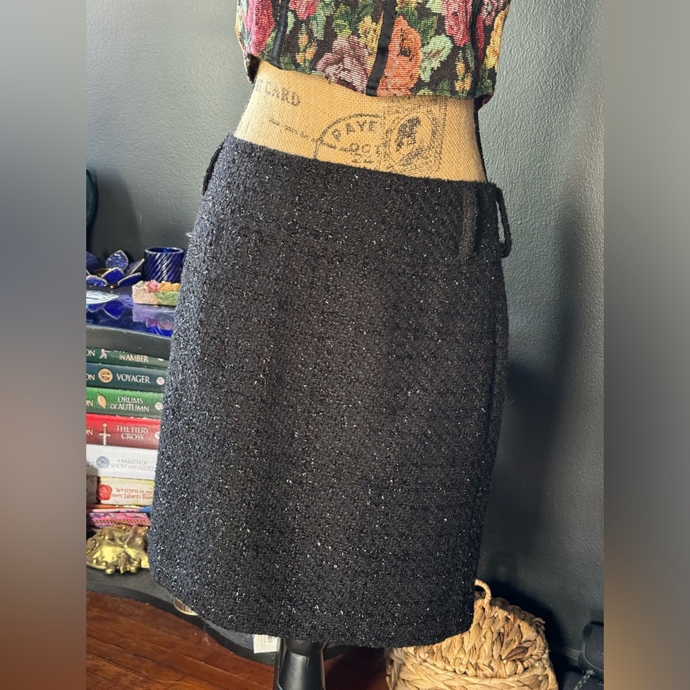 Vintage sparkly pencil skirt